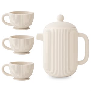 Mushie Silicone Play Tea Set - Shifting Sand